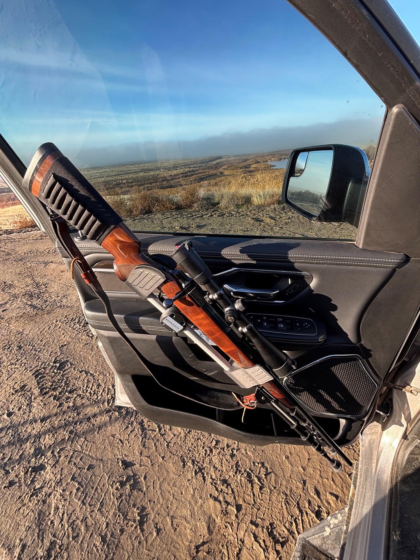 truck door gun rack